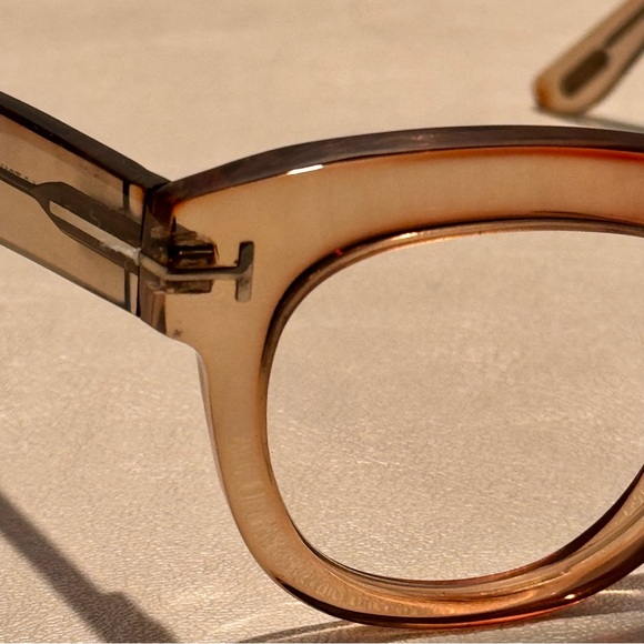 Tom Ford Womens Brown Clear Frame Glasses TF 5493 Acetate Frame Only - Picture 9 of 12